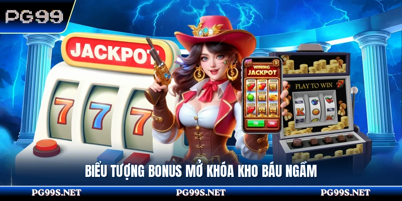 Biểu tượng Bonus mở khóa kho báu ngầm